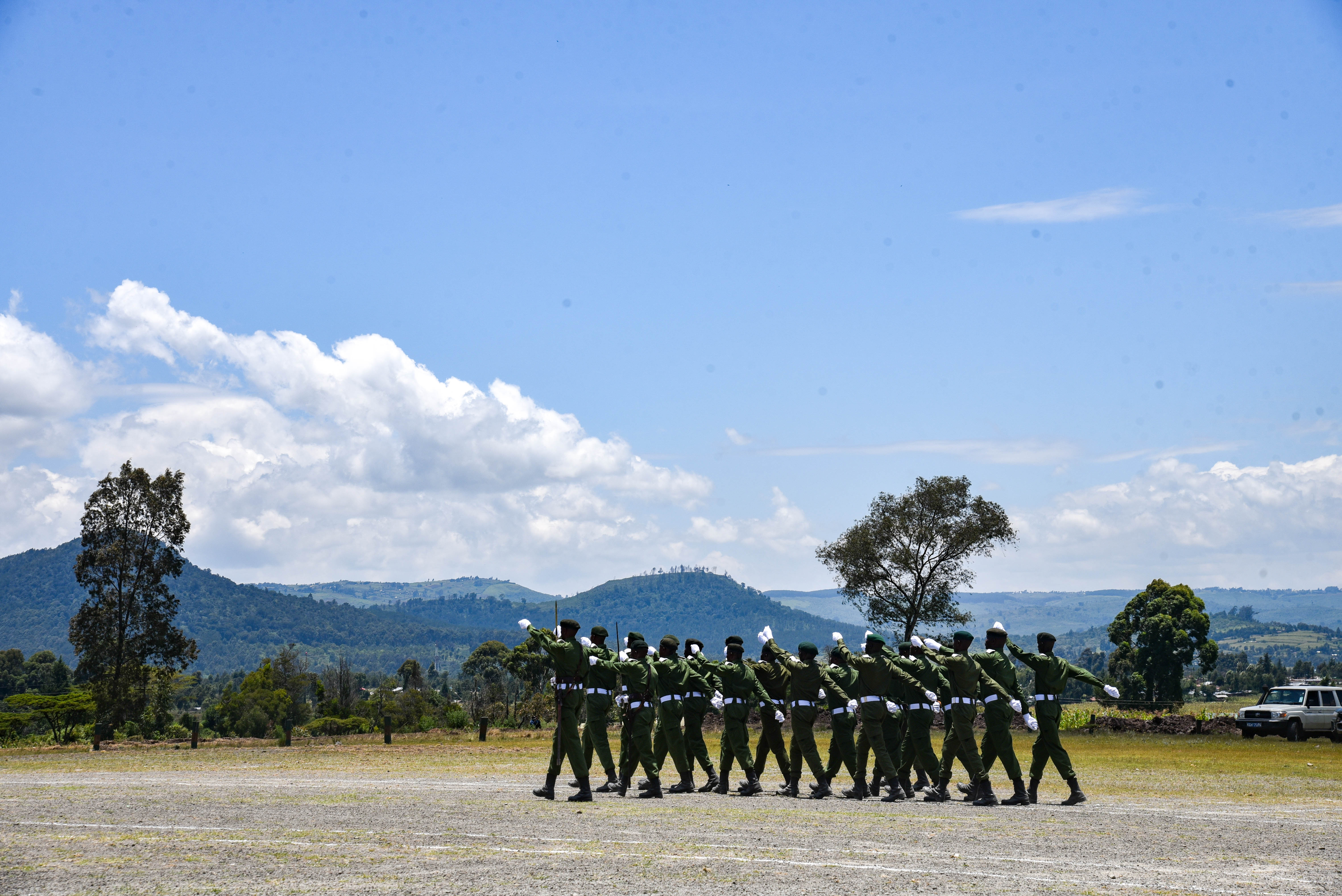 Rangers on parade
